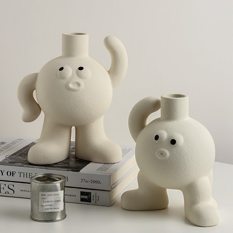 Creative Footprint Ceramic Vase