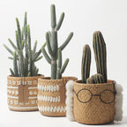 Nordic Woven Cement Planter
