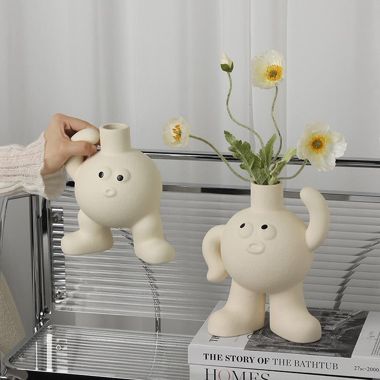 Creative Footprint Ceramic Vase