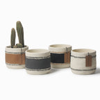 Nordic Hand-Painted Cement Planter