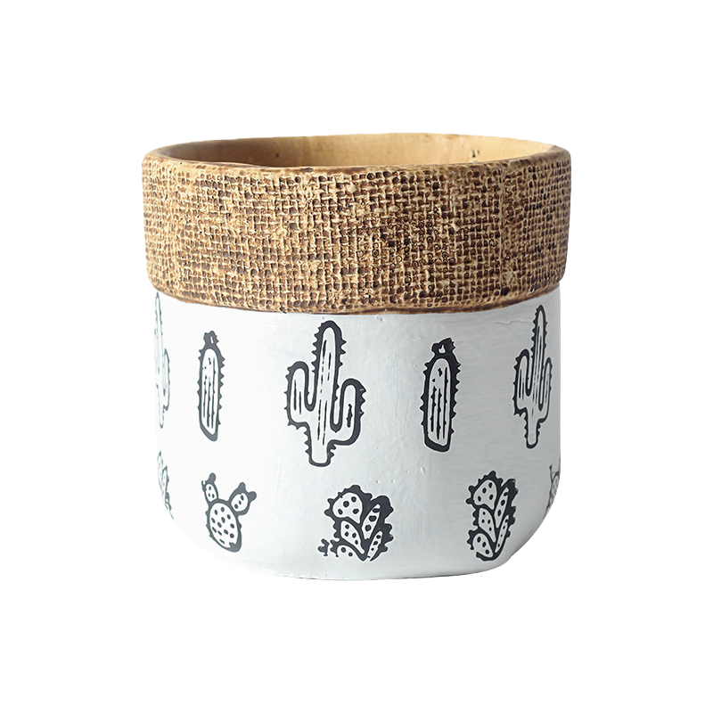 Nordic Cement Planter – Minimalist Indoor Pot