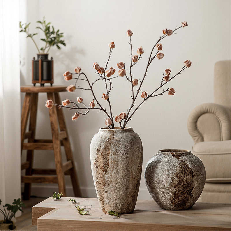 Vintage Wabi-Sabi Ceramic Vase