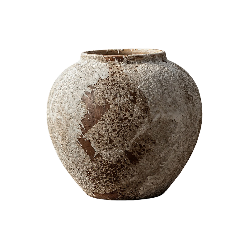 Vintage Wabi-Sabi Ceramic Vase