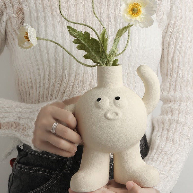 Creative Footprint Ceramic Vase