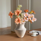 Wabi-Sabi Large-Mouth Ceramic Vase